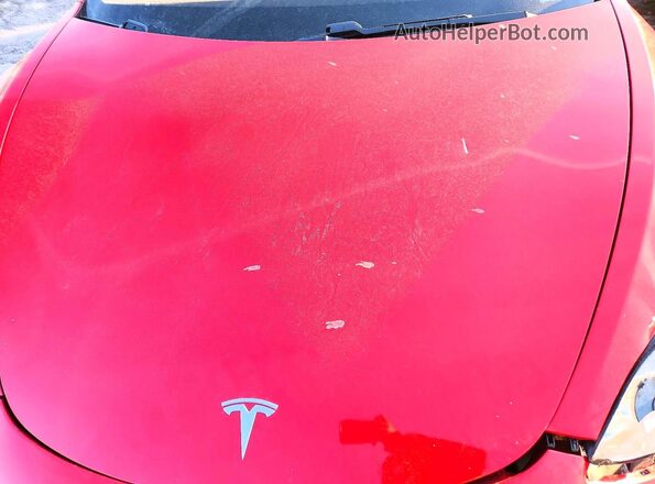 5YJ3E1EA4JF032913 2018 TESLA MODEL Красный Вид подкапотного пространства