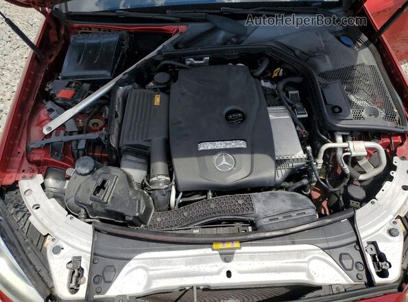 55SWF4JB5GU162278 2016 MERCEDES-BENZ C Red Vista del compartimento del motor