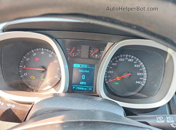 2GNALBEK3G6322433 2016 CHEVROLET EQUINOX Черный Вид щитка приборов