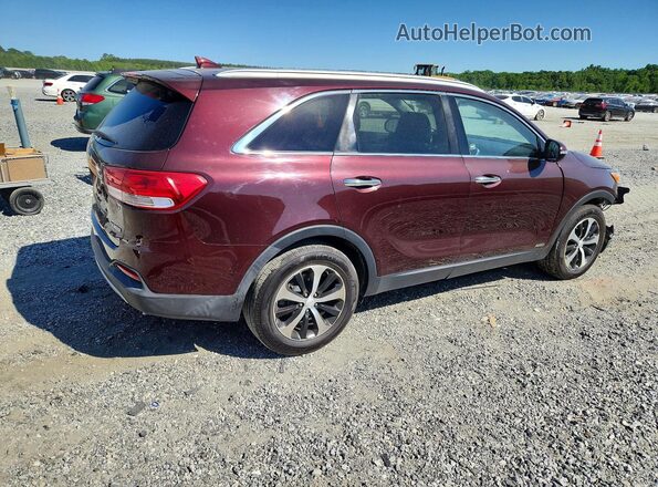 5XYPHDA12GG137175 2016 KIA SORENTO Burgundy წინა მარჯვენა