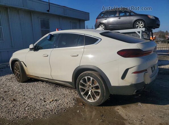 5UXCY4C00L9D49475 2020 BMW X6 Белый Задняя правая четверть