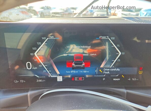 WBY23HD03SFV64510 2025 BMW I4 Серый Вид задних сидений