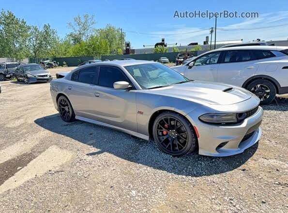 2C3CDXGJ7JH253164 2018 DODGE CHARGER Gray წინა მარცხენა ხედი სამი მეოთხედიდან