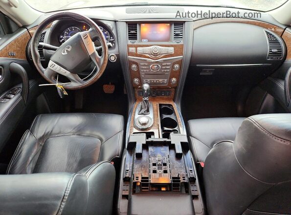 JN8AZ2NE3H9158242 2017 INFINITI QX80 Серый Вид щитка приборов