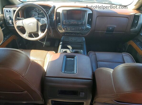 3GCUKTEJXHG204973 2017 CHEVROLET SILVERADO Белый Вид щитка приборов