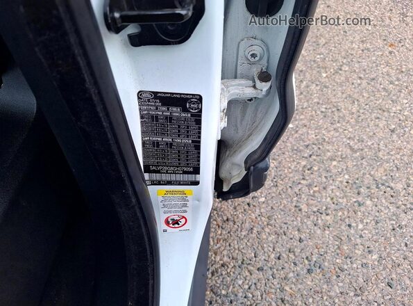 SALVP2BG8GH079056 2016 LAND ROVER RANGE ROVER White Vista interior trasera