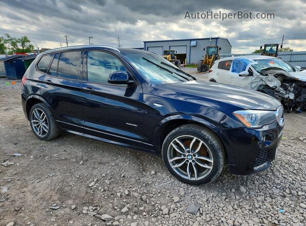 5UXWX9C52G0D75384 2016 BMW X3 Черный Вид спереди
