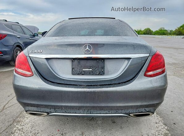 55SWF4JB7HU193095 2017 MERCEDES-BENZ C Gray Vista interior delantera