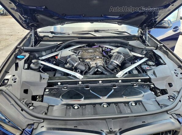 5UX33EU03R9T09335 2024 BMW X5 Синий Вид подкапотного пространства