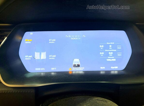 5YJXCBE2XJF103330 2018 TESLA MODEL Белый Вид щитка приборов