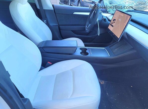 5YJ3E1EA3MF031983 2021 TESLA MODEL Белый Вид сзади