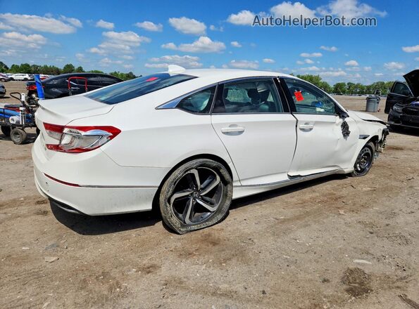 1HGCV1F56JA042175 2018 HONDA ACCORD Белый Передняя правая четверть