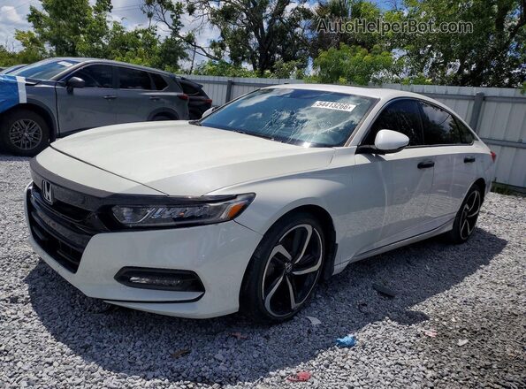1HGCV2F97LA007625 2020 HONDA ACCORD Белый Задняя левая четверть