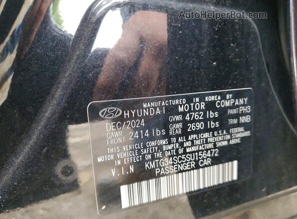 KMTG34SC5SU156472 2025 GENESIS G70 Черный Вид наклейки с VIN-кодом