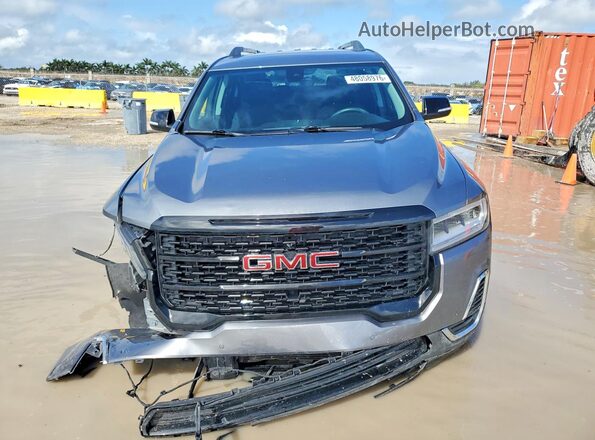 1GKKNKLS0MZ176605 2021 GMC ACADIA Угольный Вид сзади