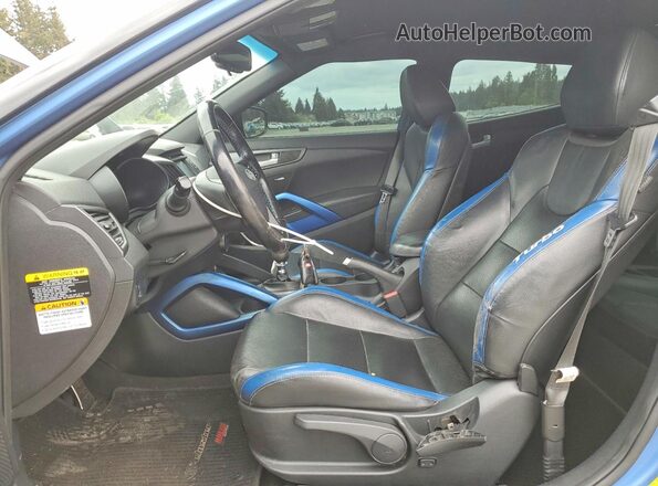 KMHTC6AE6GU264663 2016 HYUNDAI VELOSTER Синий Вид панели приборов