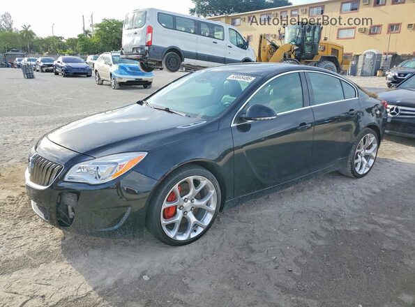 2G4GT5GX0H9138222 2017 BUICK REGAL Черный Передняя левая четверть