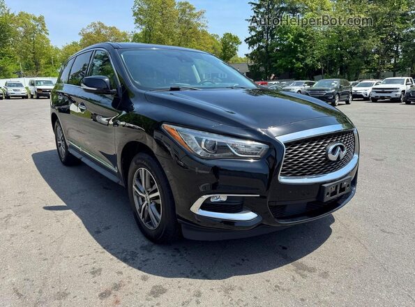 5N1DL0MM9KC565978 2019 INFINITI QX60 Black Вид спереду