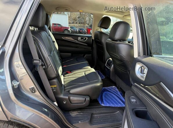 5N1DL0MM5HC525101 2017 INFINITI QX60 Charcoal Widok wnętrza z przodu