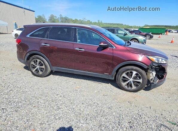 5XYPHDA12GG137175 2016 KIA SORENTO Burgundy წინა ხედი