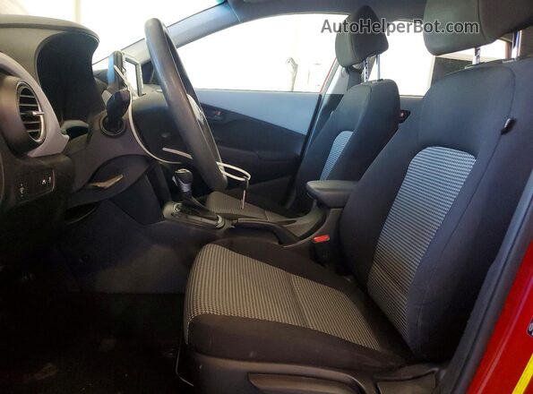 KM8K12AA4KU342809 2019 HYUNDAI KONA Красный Вид панели приборов