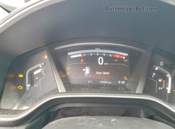 7FARW1H80JE056484 2018 HONDA CR-V Black Widok tylnych siedzeń