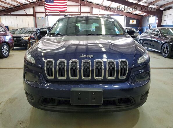 1C4PJMAS1GW252043 2016 JEEP CHEROKEE Blue Vista trasera