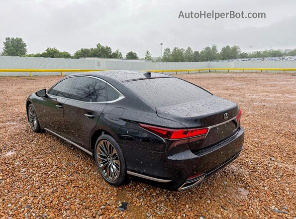 JTHD51GF1M5008943 2021 LEXUS LS500 Черный Передняя правая четверть