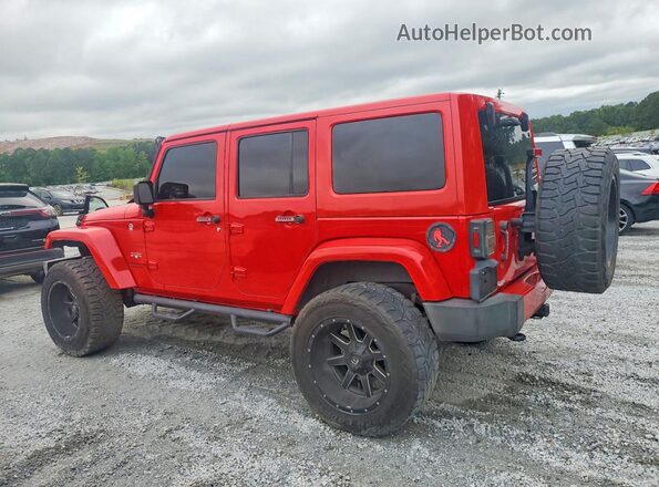 1C4BJWEGXGL115678 2016 JEEP WRANGLER Красный Задняя правая четверть