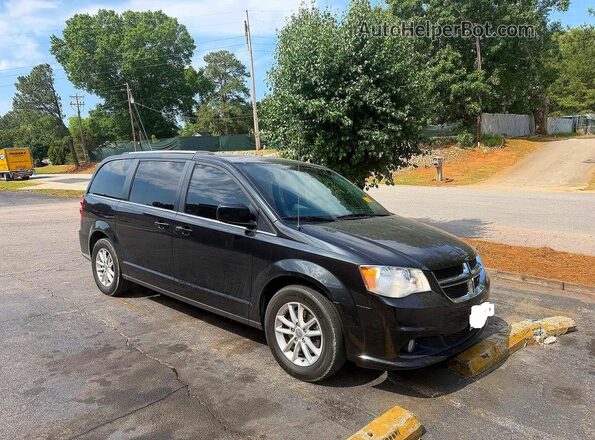 2C4RDGCG1JR207498 2018 DODGE GRAND Черный Передняя левая четверть