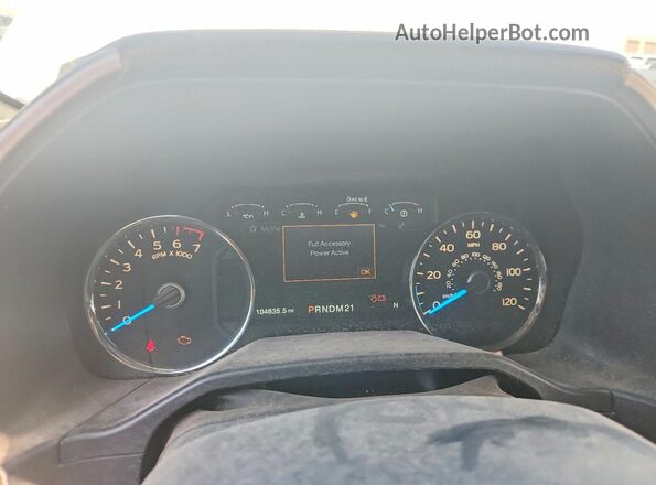 1FTEX1CPXGKD15855 2016 FORD F150 Белый Вид щитка приборов