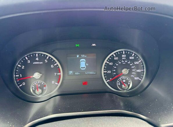 5XYP6DHCXMG162768 2021 KIA TELLURIDE Черный Вид щитка приборов