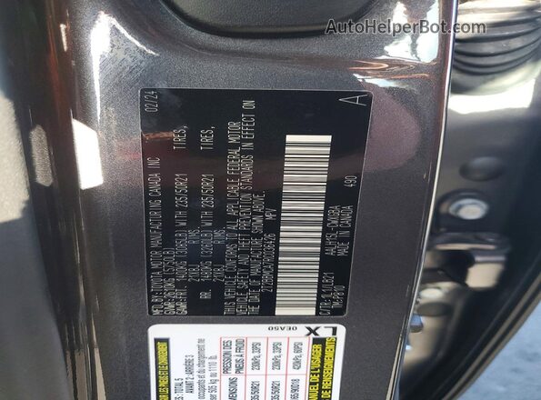 2T2BBMCA7RC036426 2024 LEXUS RX Серый Вид наклейки с VIN-кодом