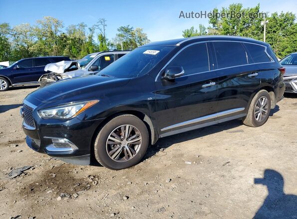 5N1DL0MM7KC558818 2019 INFINITI QX60 Black Передня ліва чверть