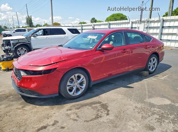 1HGCY1F24SA019752 2025 HONDA ACCORD Red Przód lewy