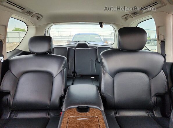 JN8AZ2NE3H9158242 2017 INFINITI QX80 Серый Вид задней части салона
