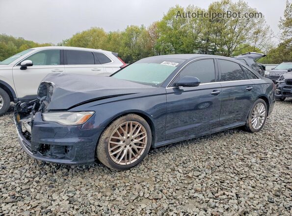 WAUGFAFC7GN132557 2016 AUDI A6 Синий Передняя левая четверть