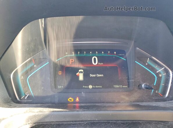 5FNRL6H77JB046107 2018 HONDA ODYSSEY Черный Вид задних сидений
