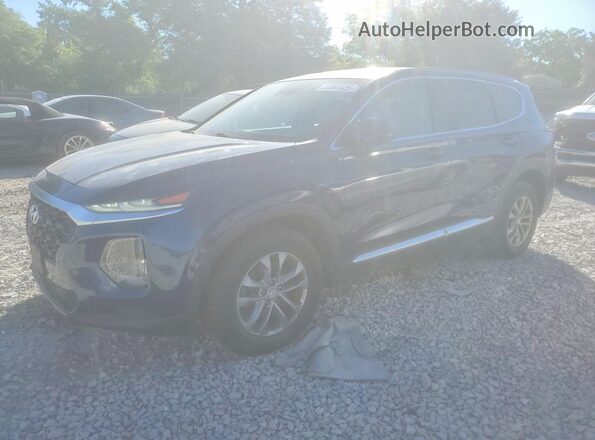 5NMS2CAD6KH010976 2019 HYUNDAI SANTA Blue Trasero izquierdo