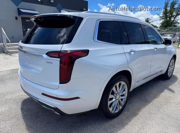 1GYKPCRS4MZ181724 2021 CADILLAC XT6 Белый Передняя правая четверть