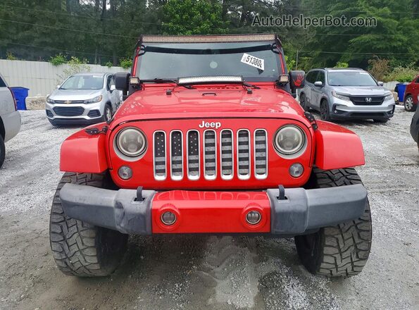1C4BJWEGXGL115678 2016 JEEP WRANGLER Красный Вид сзади