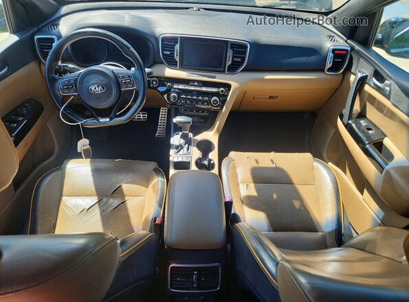 KNDPRCA65H7093349 2017 KIA SPORTAGE Черный Вид щитка приборов