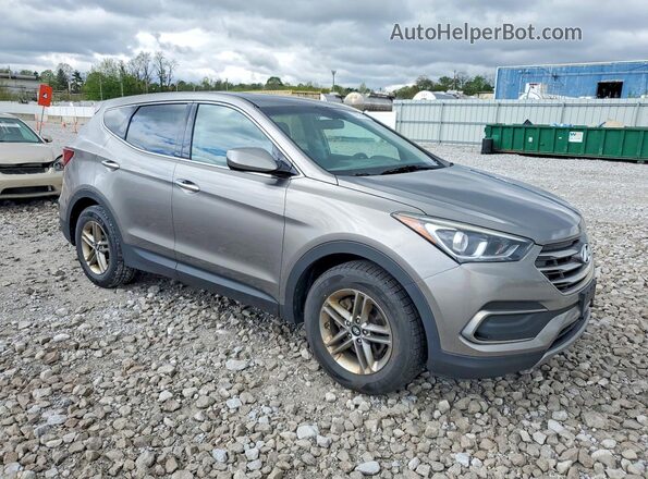 5XYZTDLB1JG513286 2018 HYUNDAI SANTA Серый Вид спереди