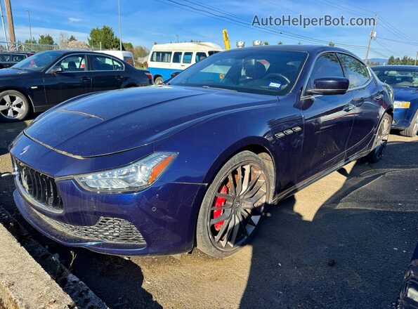 ZAM57RSA7G1168911 2016 MASERATI GHIBLI Blue Задня права чверть