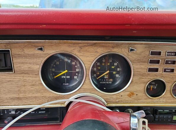 8F02Y260164 1978 FORD MUSTANG Black Vista del cuadro de instrumentos