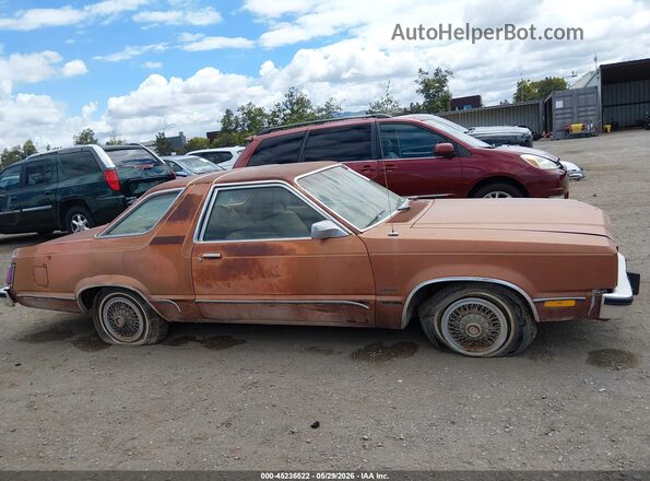 8K93T237269 1978 FORD FAIRMONT Brown Vista interior trasera