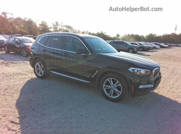 5UXTR9C56JLD65282 2018 BMW X3 Черный Вид спереди