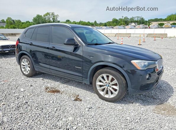 5UXWX9C53H0T06752 2017 BMW X3 Черный Вид спереди