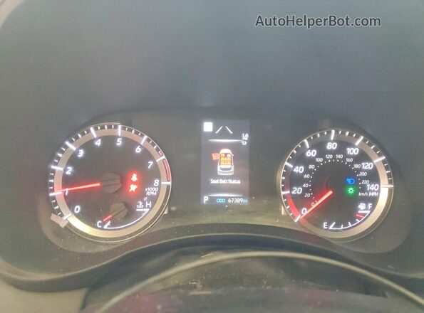 5TDBZRBH1NS587805 2022 TOYOTA HIGHLANDER Черный Вид щитка приборов