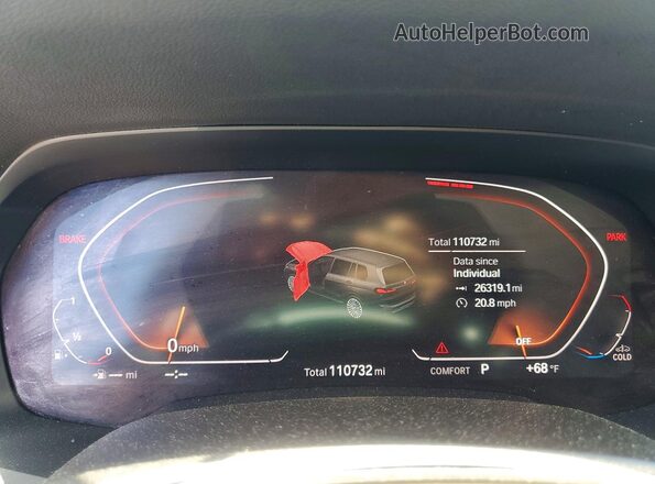 5UXCW2C57KL089743 2019 BMW X7 White Widok tylnych siedzeń